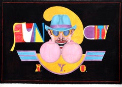 Fun City NYC, lithographie Pop Art de Richard Lindner