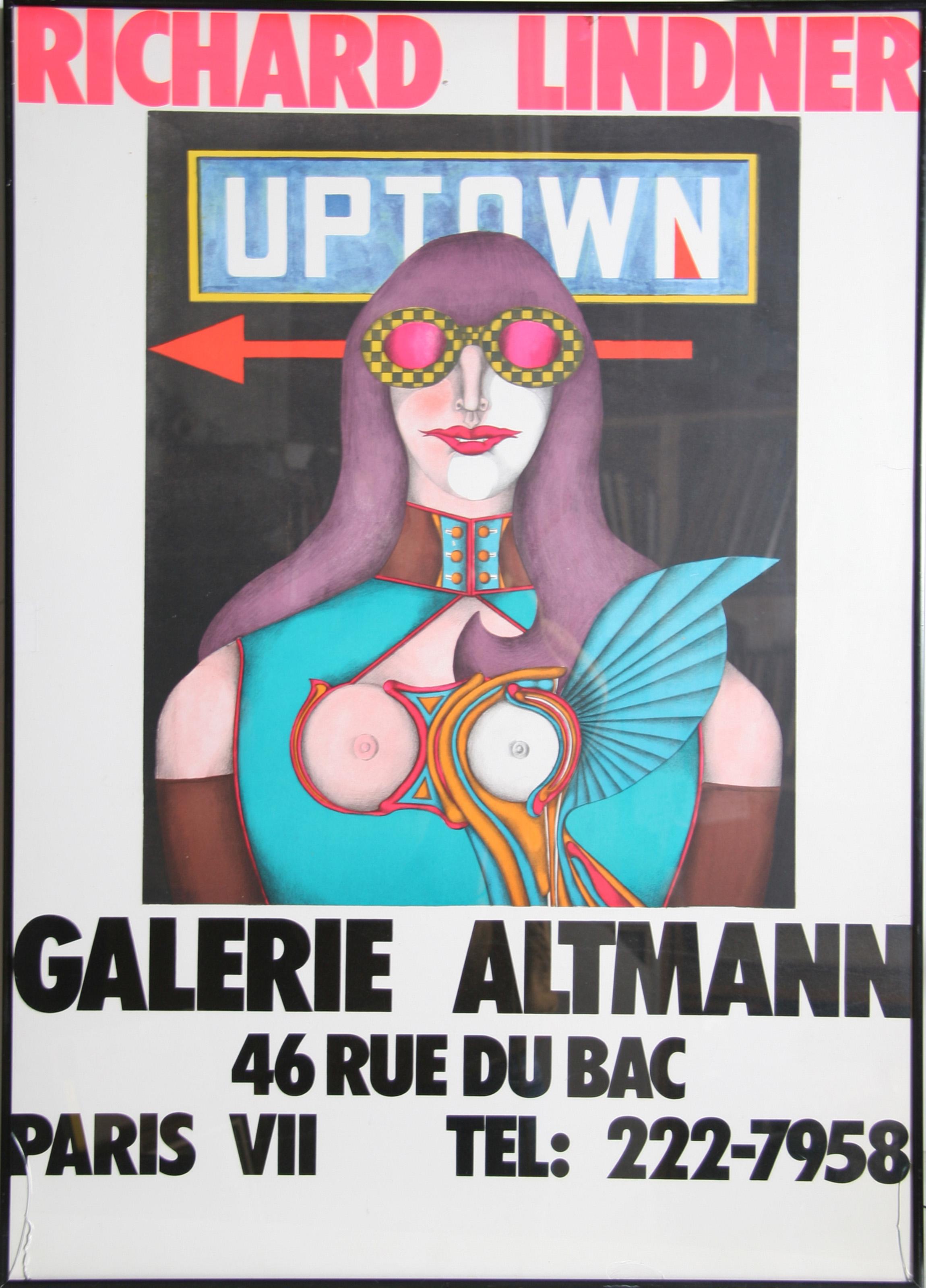 Galerie Altmann, Paris, Pop Art Poster by Richard Lindner For Sale 1