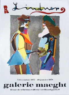 Galerie Maeght, Pop Art Lithograph Poster by Richard Lindner