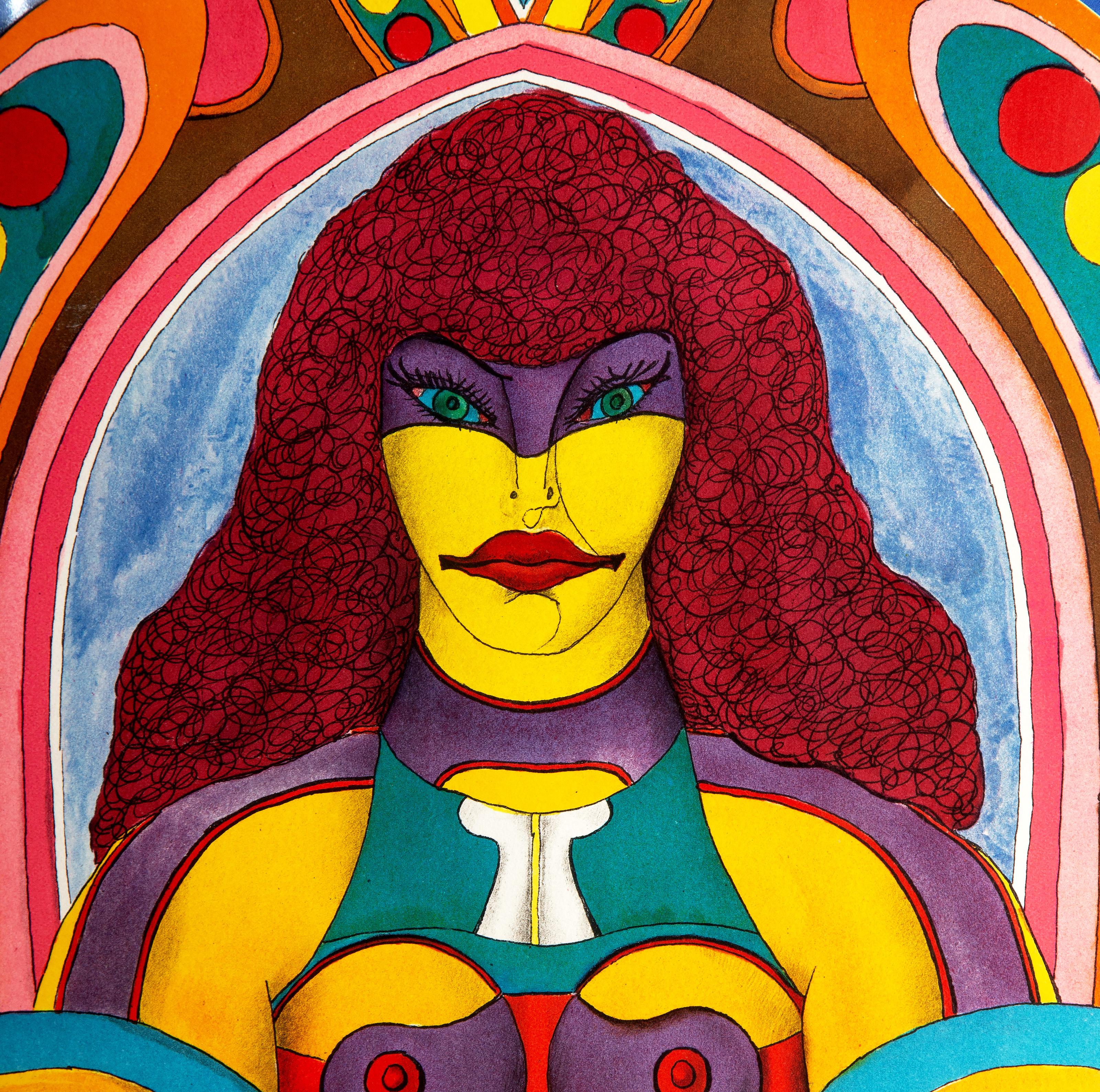 Hit, Pop Art Lithograph and Collage by Richard Lindner For Sale 3