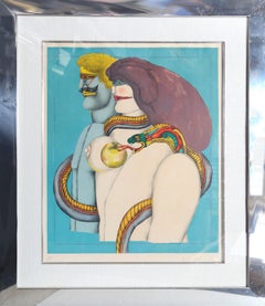 How it All Began, Portrait Lithograph by Richard Lindner