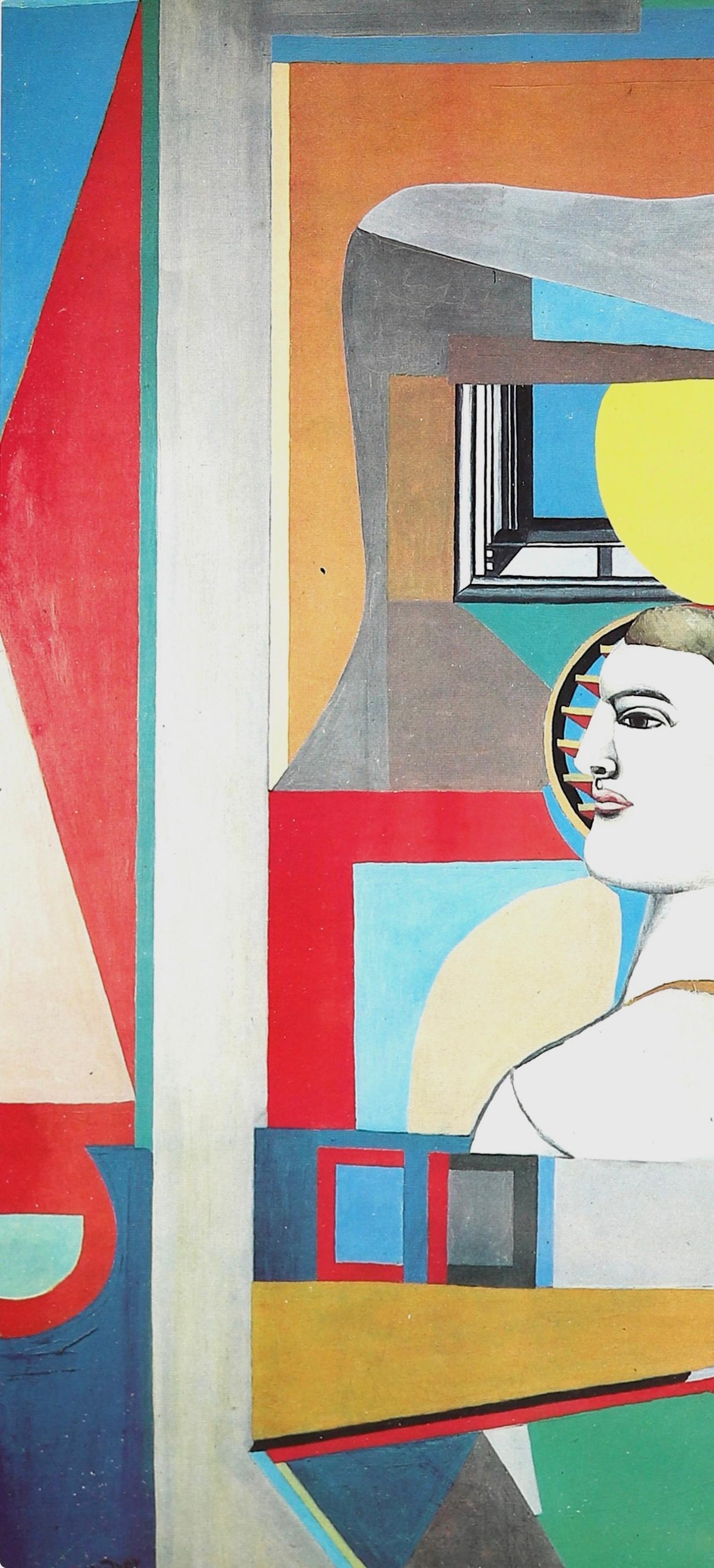 Lindner, Window, Société internationale d'art XXe siècle (after) - Gray Figurative Print by Richard Lindner