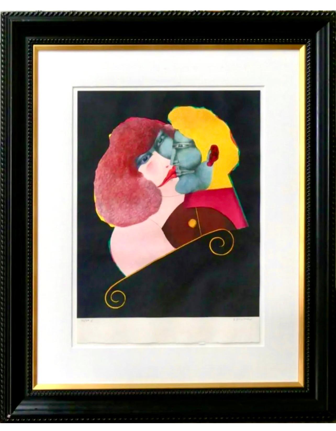 RICHARD LINDNER (American. 1901-1978) 
32/49 Hand Signed ithograph
Framed MEASURES 43" X 57" IMAGE MEASURES 26" X 20"



Richard Lindner was born in Hamburg, Germany. In 1905 the family moved to Nuremberg, where Lindners mother was owner of a