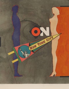 On (New York City), Pop Art Lithograph by Richard Lindner