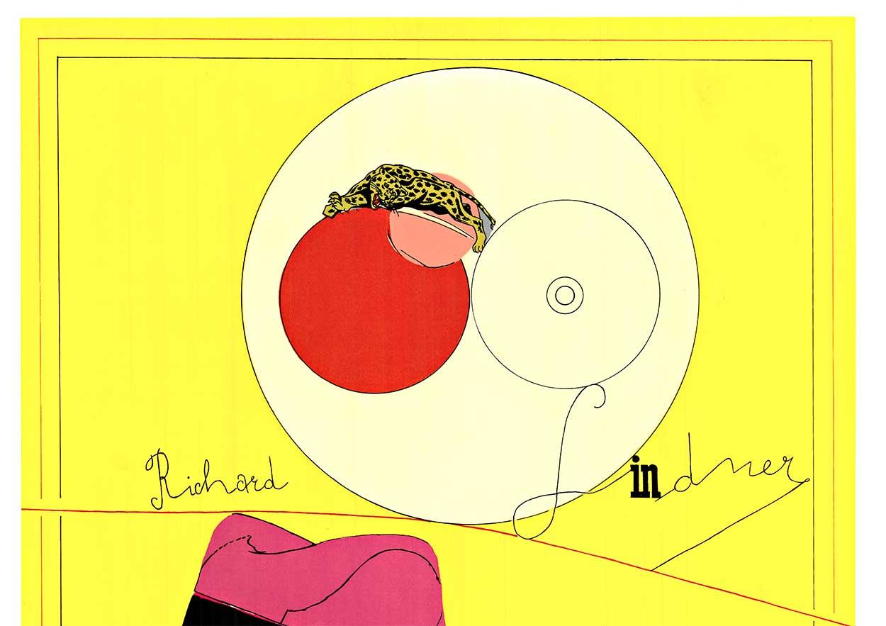 Póster vintage original en serigrafía del Museo de Arte Universitario de Berkeley de 1969 - Print de Richard Lindner