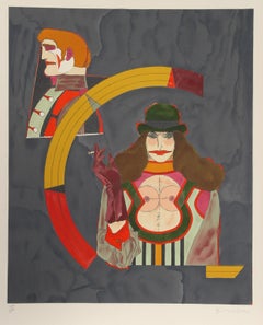 Portrait n° 2, lithographie Pop Art de Richard Lindner