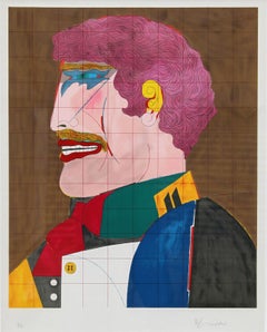 Profilo, litografia Pop Art di Richard Lindner