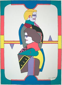 Richard Lindner-Changing Sexuality (2 de 3)-46 po. x 34 po. - Serigraphie - Pop Art