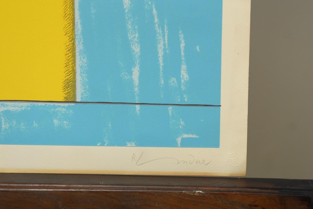 Non encadrée Richard Lindner (allemand/américain 1901-1978) lithographie originale signée à la main au crayon n°16 d'une série de 100, datée et tamponnée en bas à droite 1971. Shoot (back) d'une série de 2 qui incluait Shoot (front). Toutes les