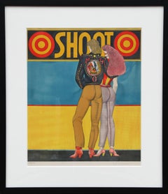 Shoot, Pop-Art-Lithographie von Richard Lindner, 1969