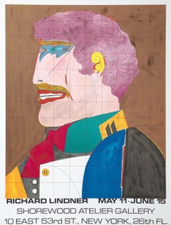 Affiche d'exposition de la Shorewood Atelier Gallery, affiche Pop Art de Richard Lindner