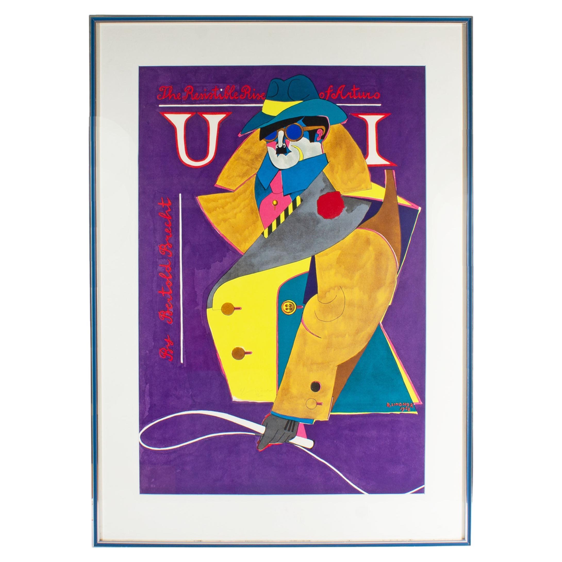 Richard Lindner Signed 1968 Limited Edition “The Resistible Rise of Artuo Ui” Li For Sale