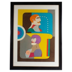 Richard Lindner Signed “Exit” Limited Edition Abstract Lithograph