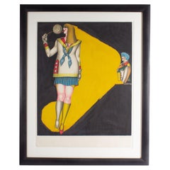 Richard Lindner Signed “Lollipop” Abstract Lithograph