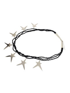 Richard Lindsay Sterling Silver Star Beaded Anhänger Halskette #22731