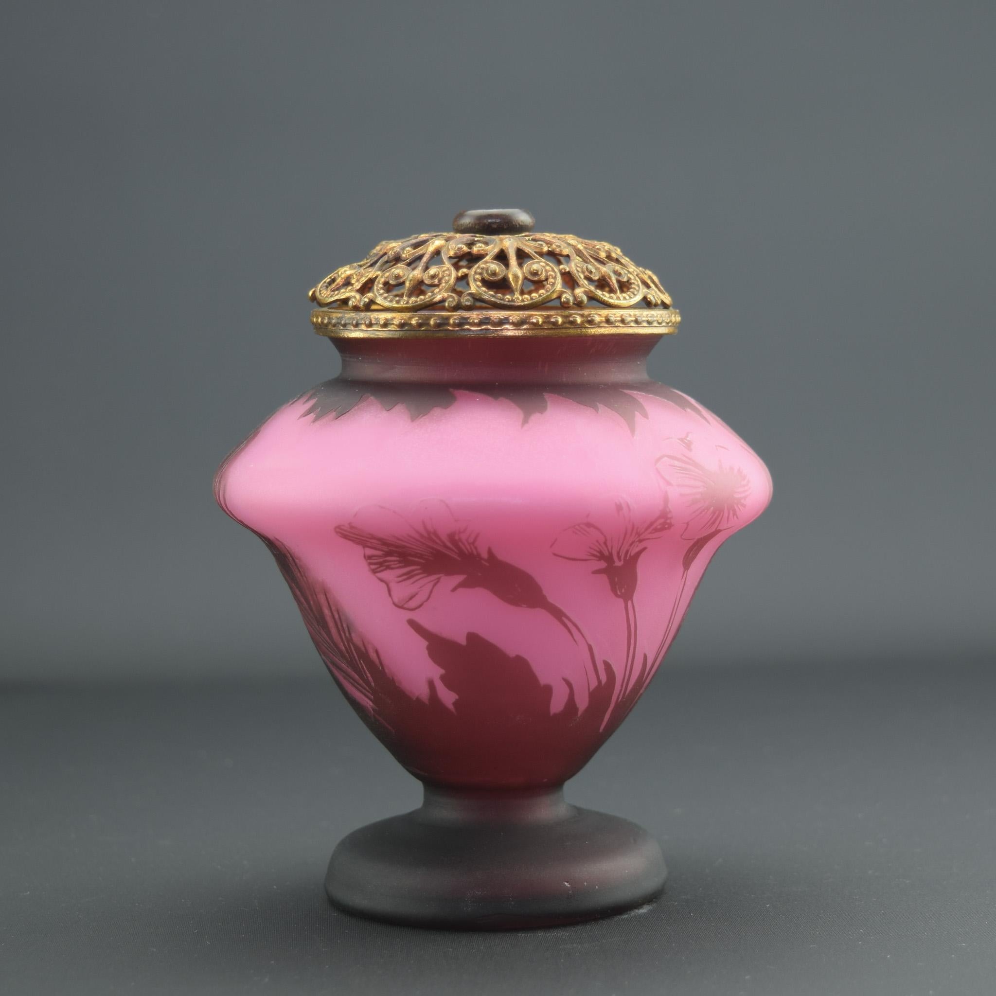 Austrian Richard Loetz Cameo glass vase/night light C1920 For Sale
