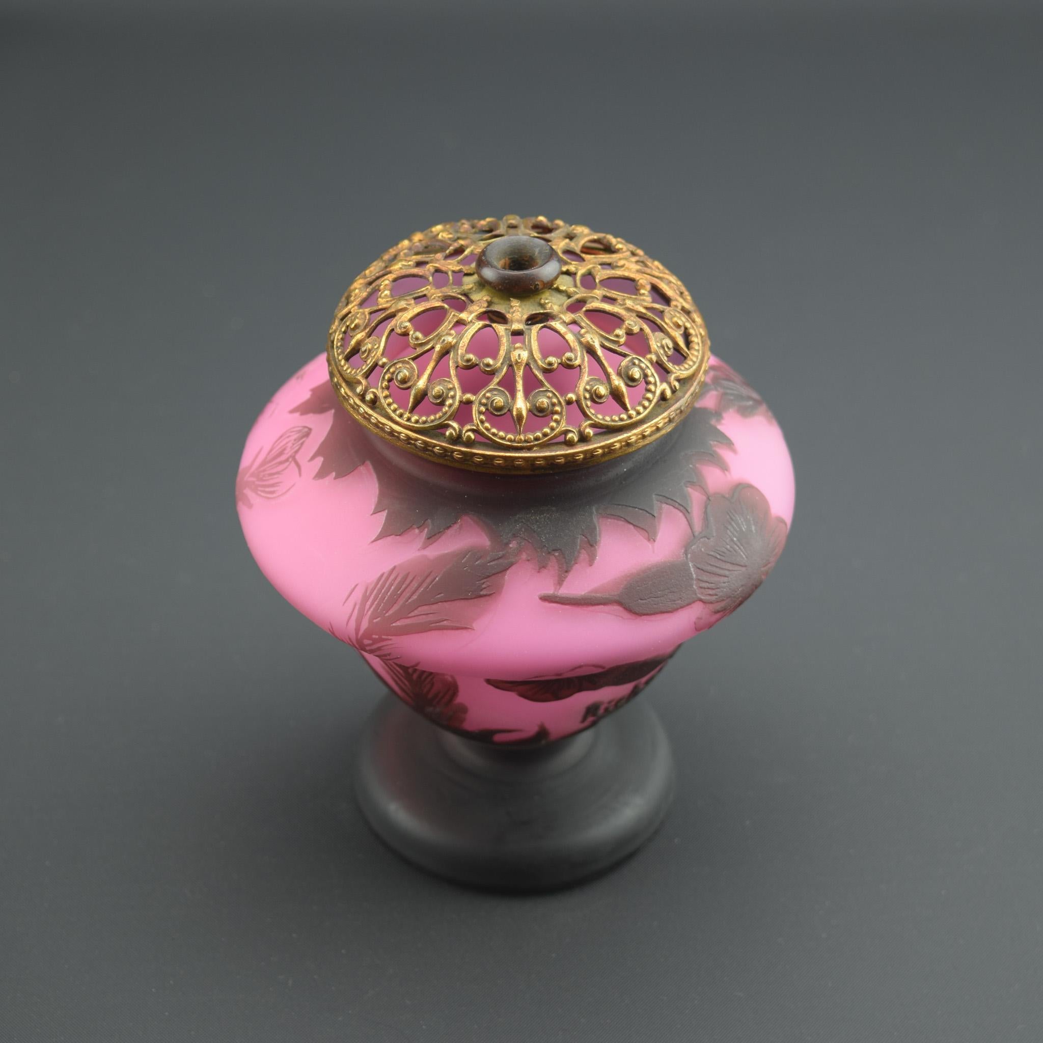 Early 20th Century Richard Loetz Cameo glass vase/night light C1920 For Sale