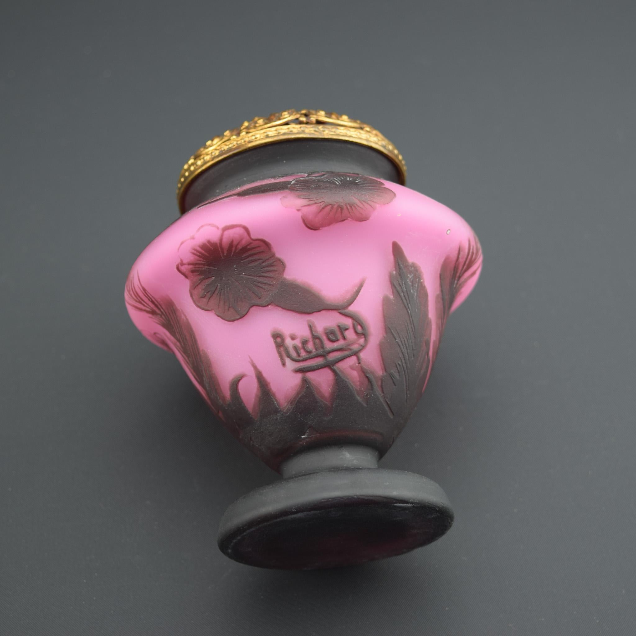 Richard Loetz Cameo glass vase/night light C1920 For Sale 1