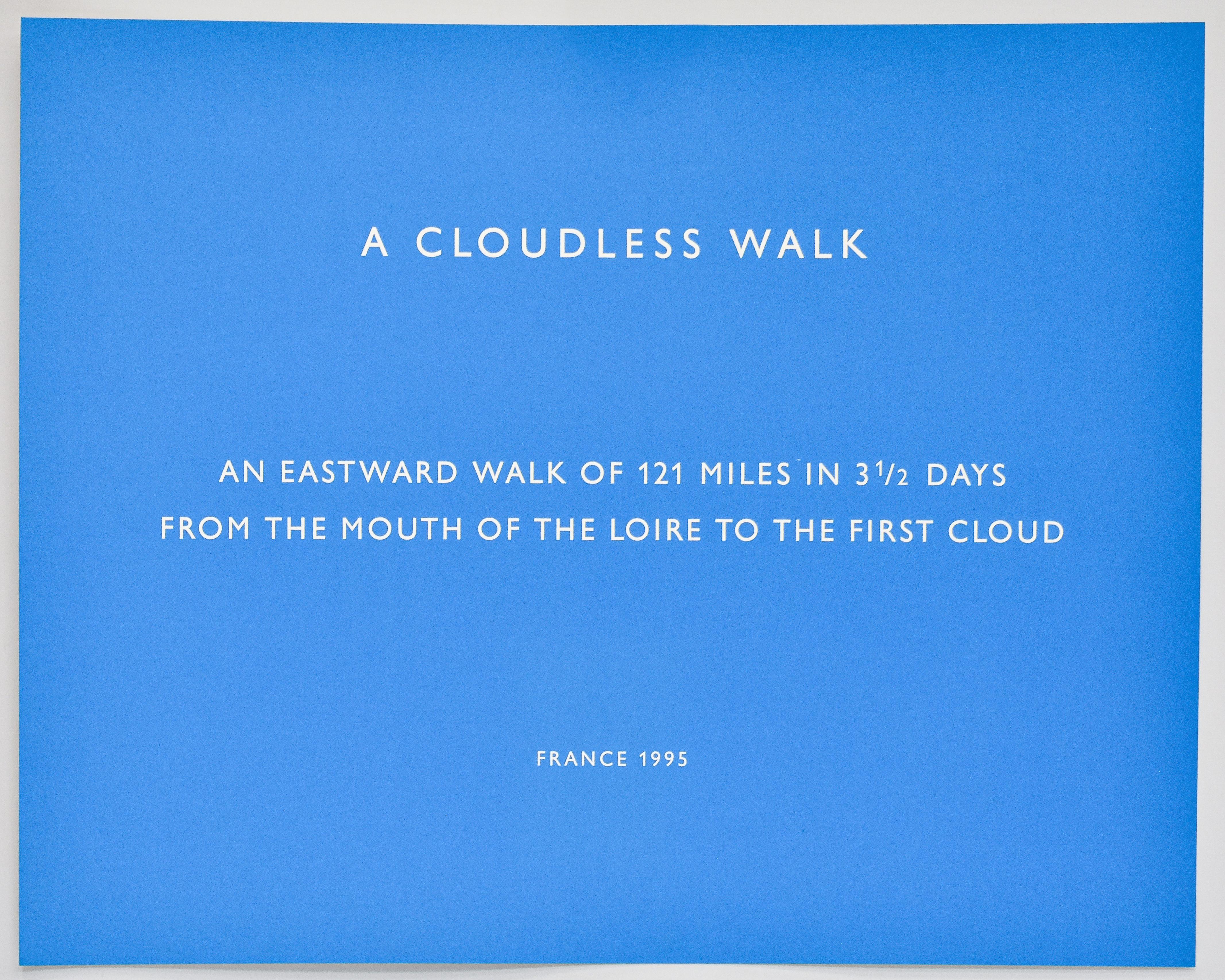 A cloudless Walk  - Print by Richard Long