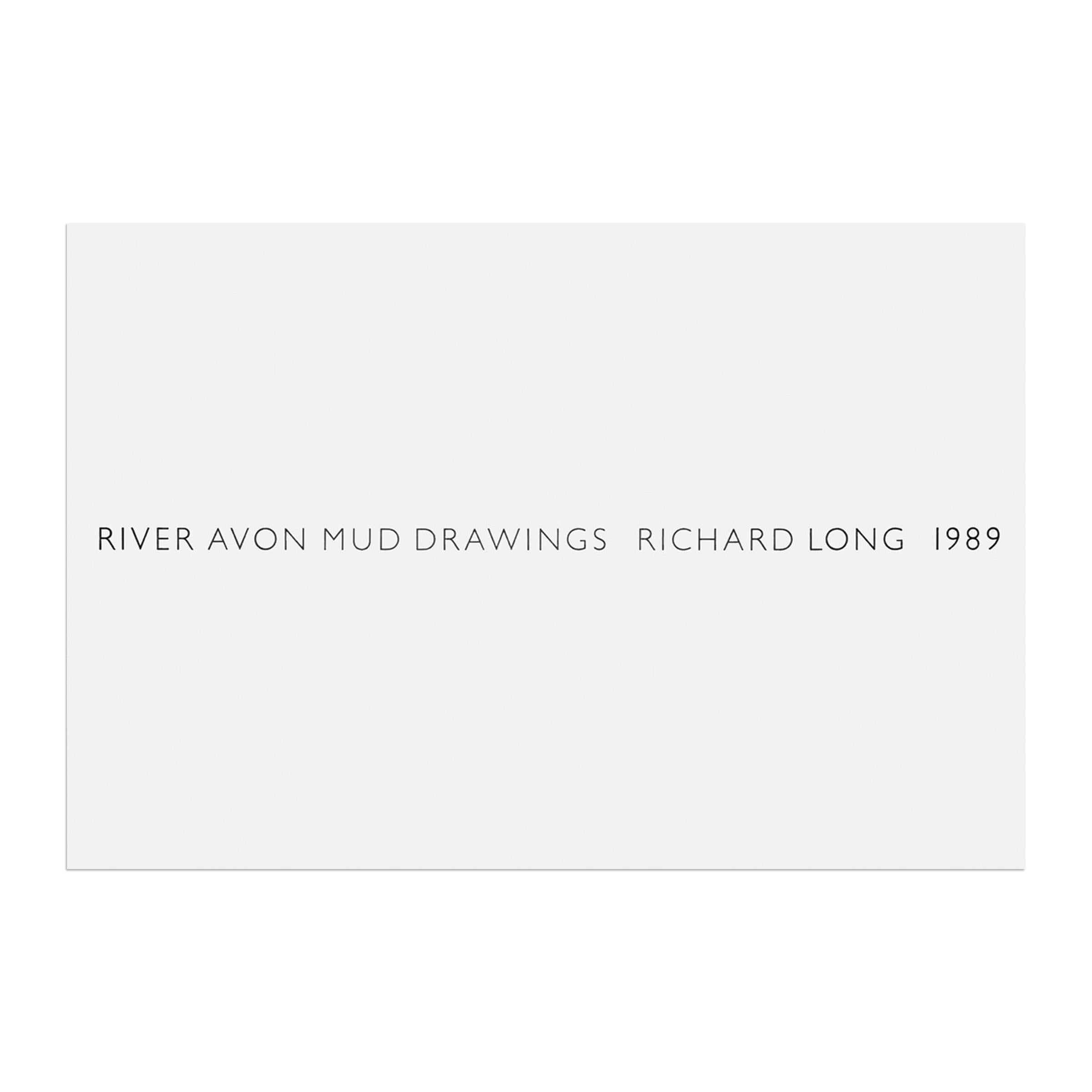 Richard Long, River Avon Mud Drawings (1989) - Signed Prints, British Artist For Sale 1