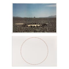 Richard Long, Two Sahara Works - Ensemble composé de 1 lithographie Grano et 1 sérigraphie