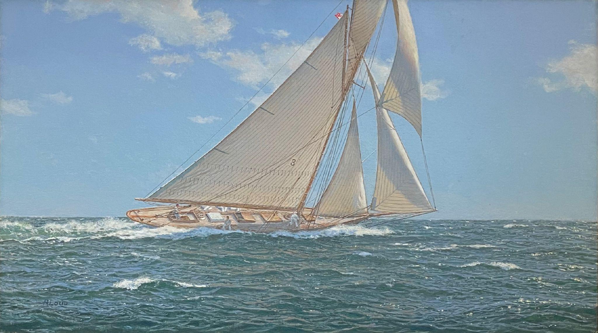 Richard Loud Landscape Painting - Barbara Under Full Sail
