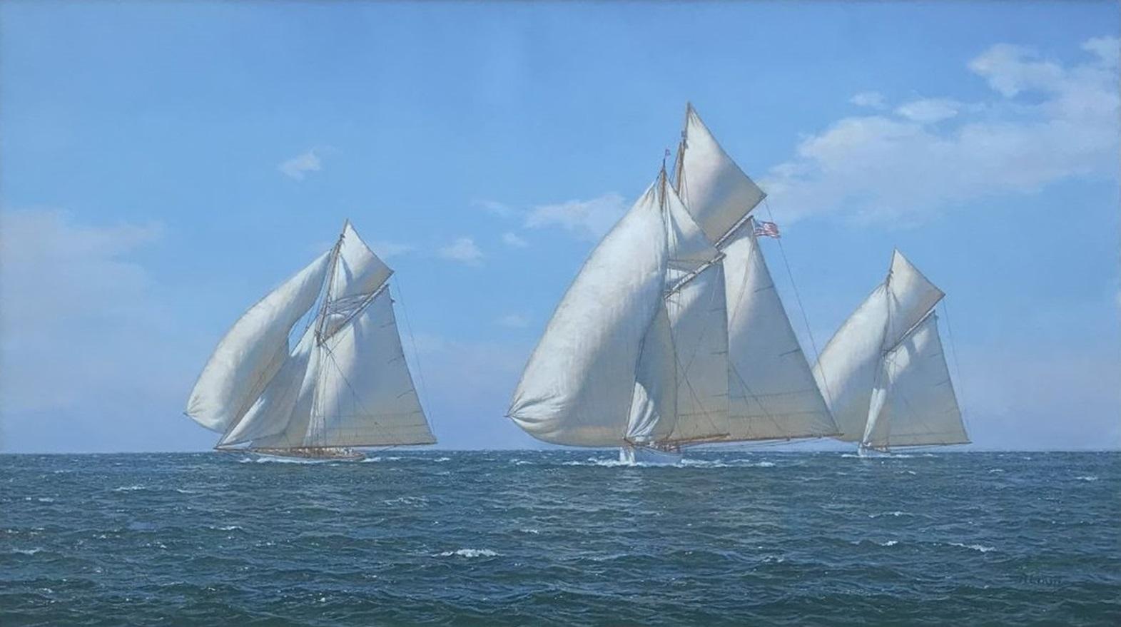 Crociera annuale dell'Eastern Yacht Club, Defender "Merlin" Jubilee, Marblehead 1895