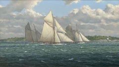 Puritan, New York Yacht Club Cruise, Newport, RI, 1895, Studie