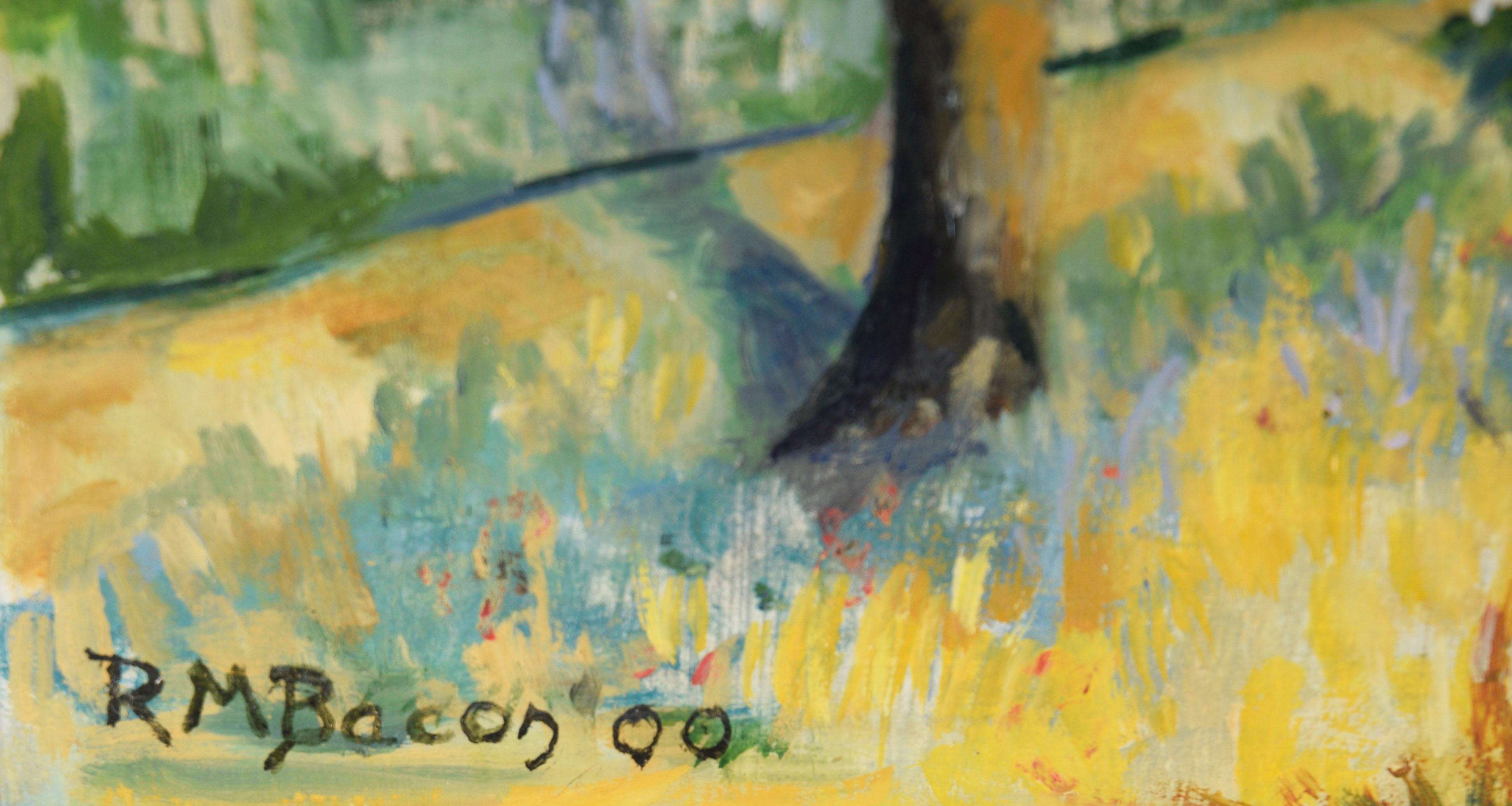 „Ein Juni“ – Original Ölgemälde auf Masonit im Angebot 1
