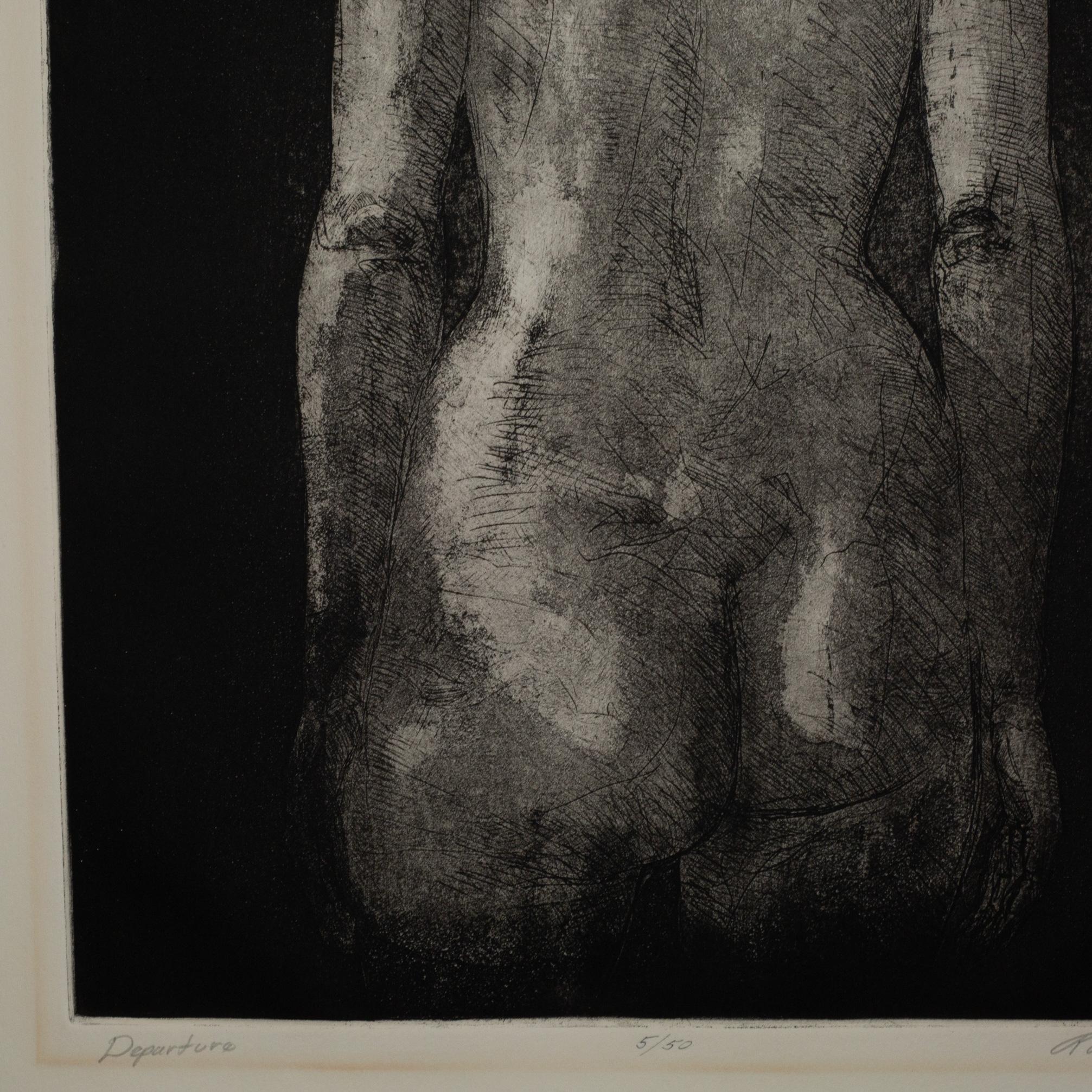 Richard M. Bennett, Ausgangspunkt, Lithographie in limitierter Auflage, signiert (20. Jahrhundert) im Angebot