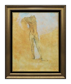 Richard MacDonald Original Oil Painting Signed Nude Female Bronze Sculpture Art