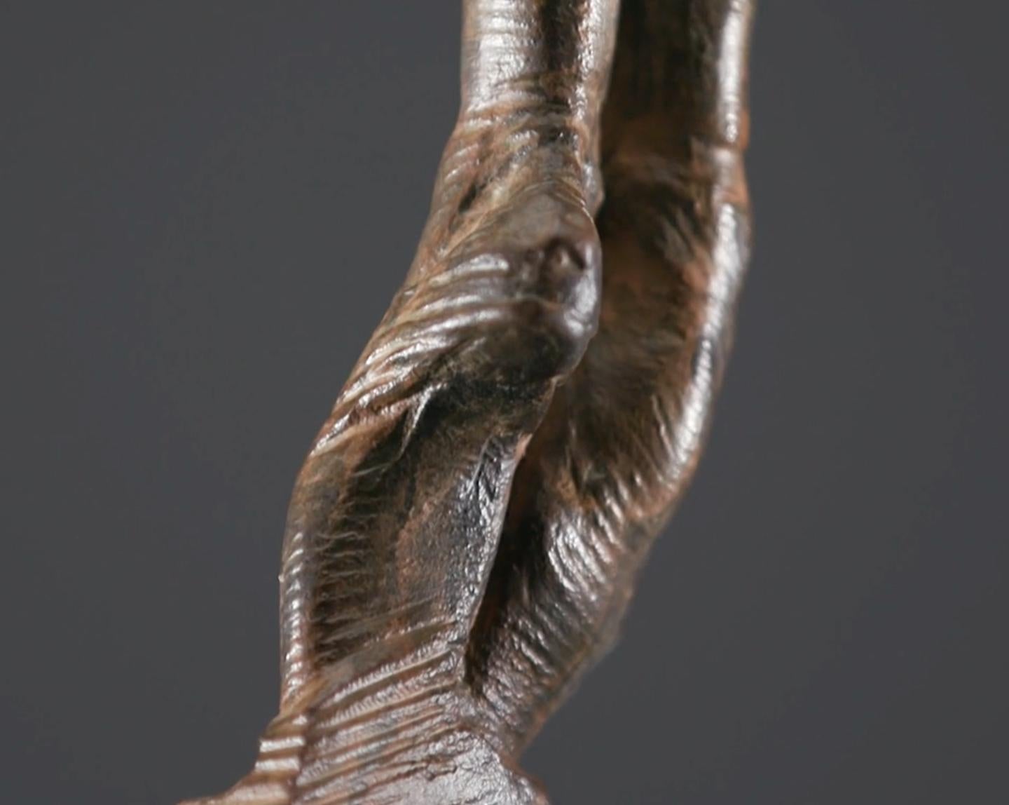 Allonge, weibliche Figur, Atelier (Gold), Figurative Sculpture, von Richard MacDonald