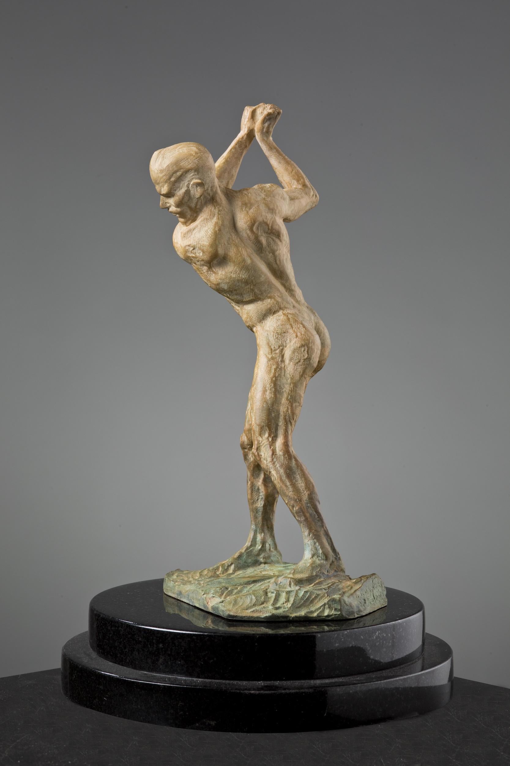 Anatomie eines Golfers I, Atelier  – Sculpture von Richard MacDonald