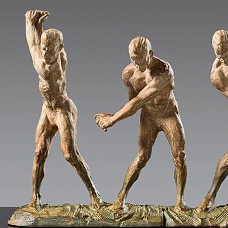 Anatomy of Golf I-V, Atelier - Sculpture by Richard MacDonald