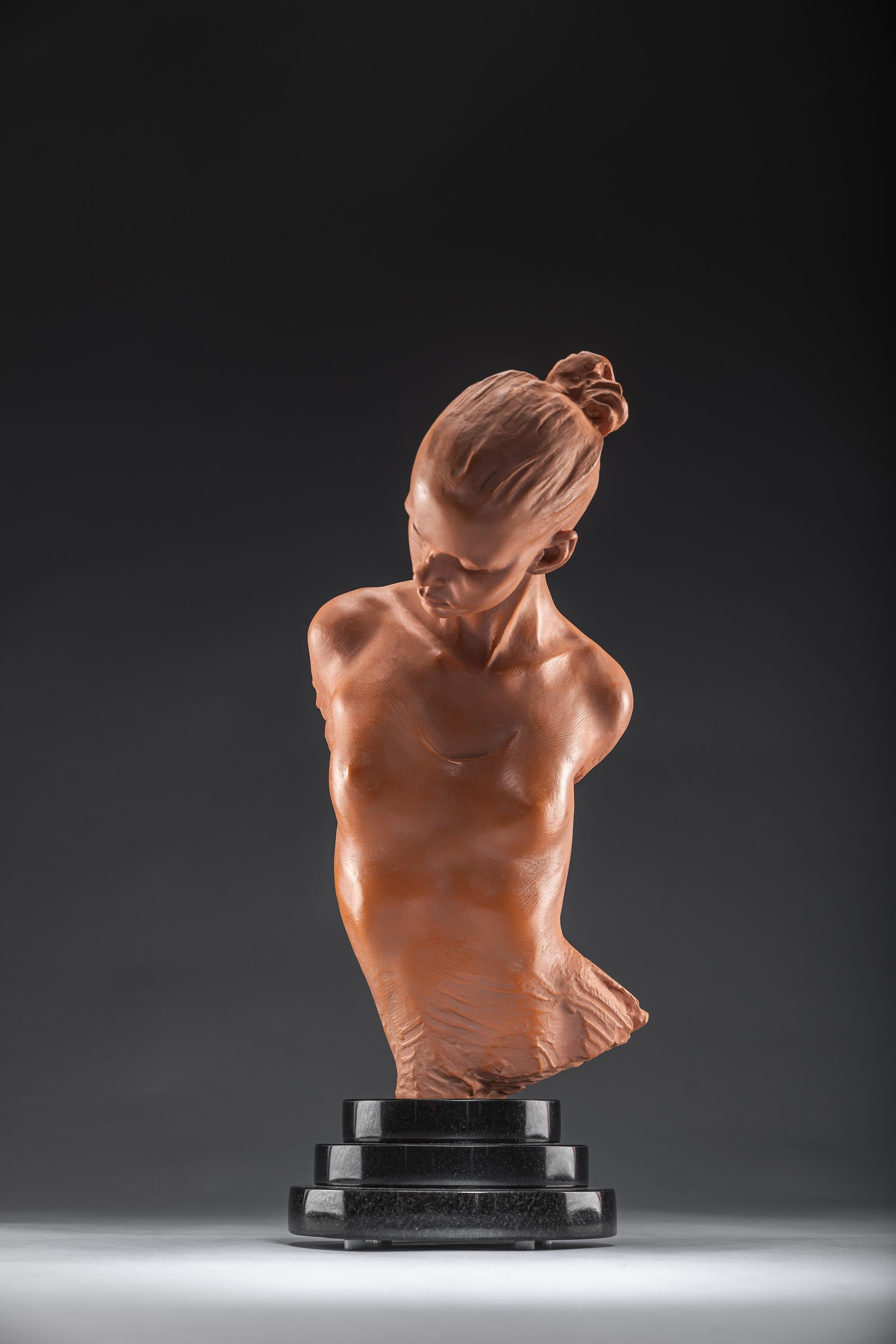 Angelic Crystal, Atelier, Terracotta - Sculpture by Richard MacDonald