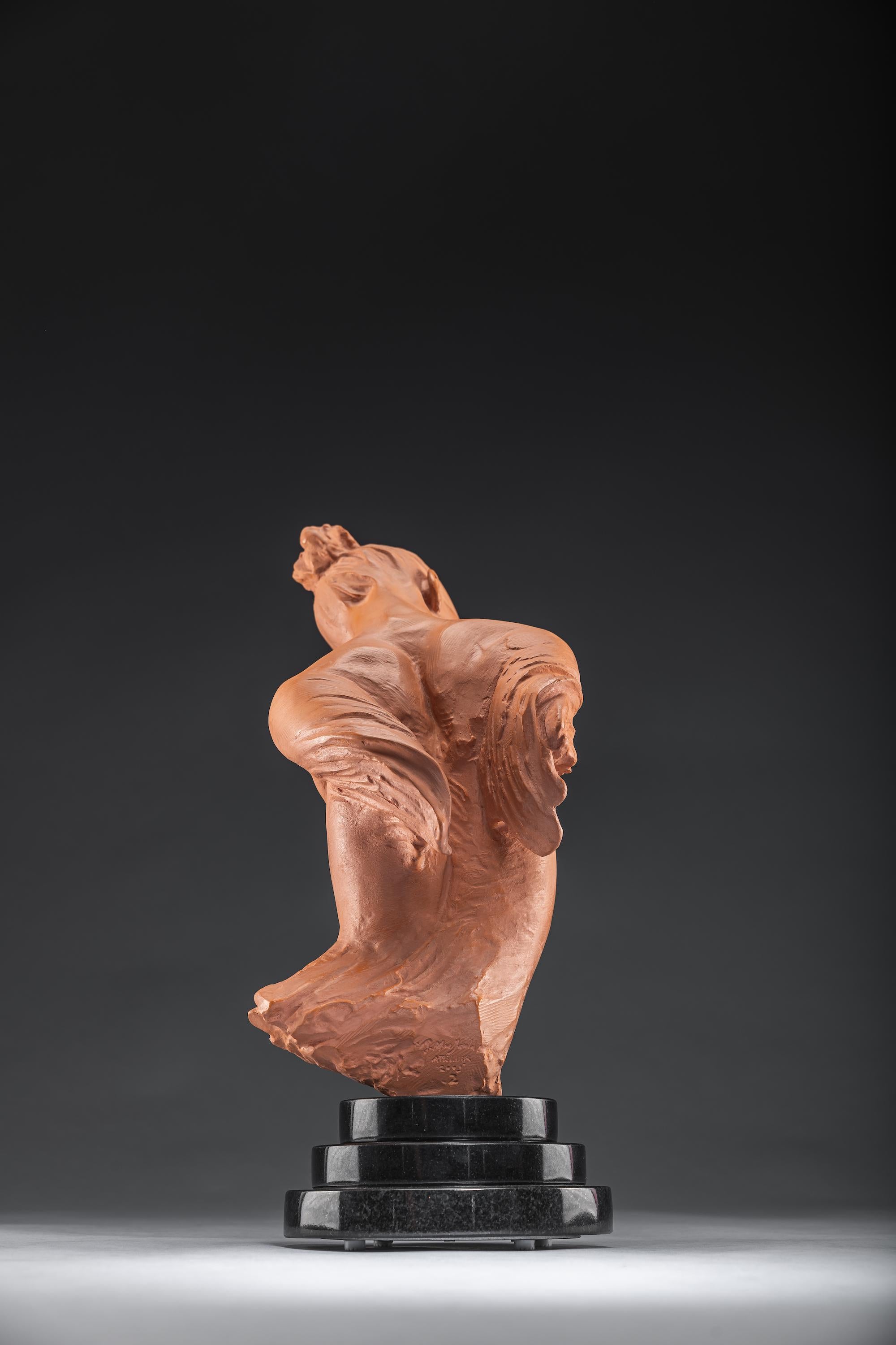 Angelic Crystal, Atelier, Terracotta - Contemporary Sculpture by Richard MacDonald