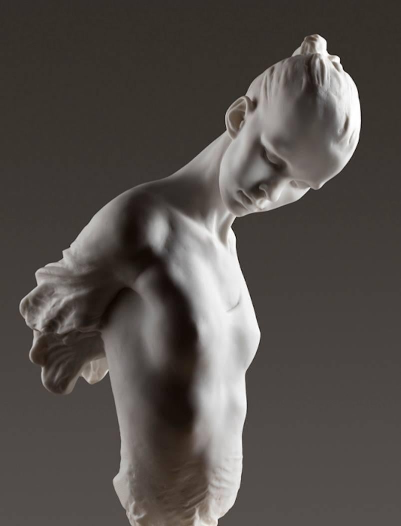 Richard MacDonald Figurative Sculpture - Angelic Crystal, Marble Dust