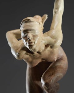 Blinder Mut, Atelier Bronzeskulptur, Zeitgenössisch, 21. Jahrhundert