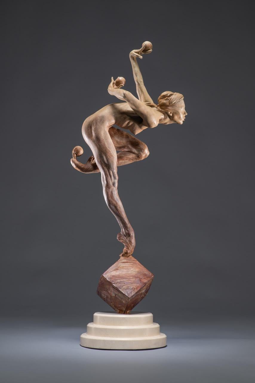 Figurative Sculpture Richard MacDonald - Courage aveugle, Atelier