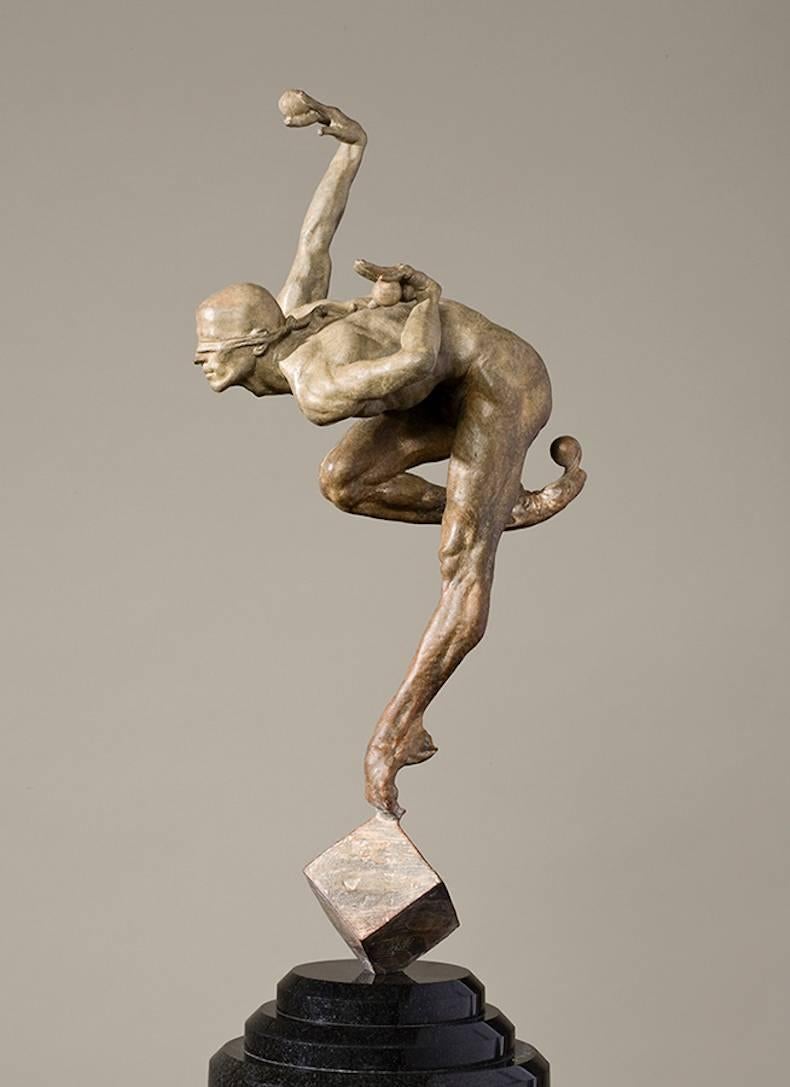 Richard MacDonald Figurative Sculpture – Blinder Glaube, Atelier