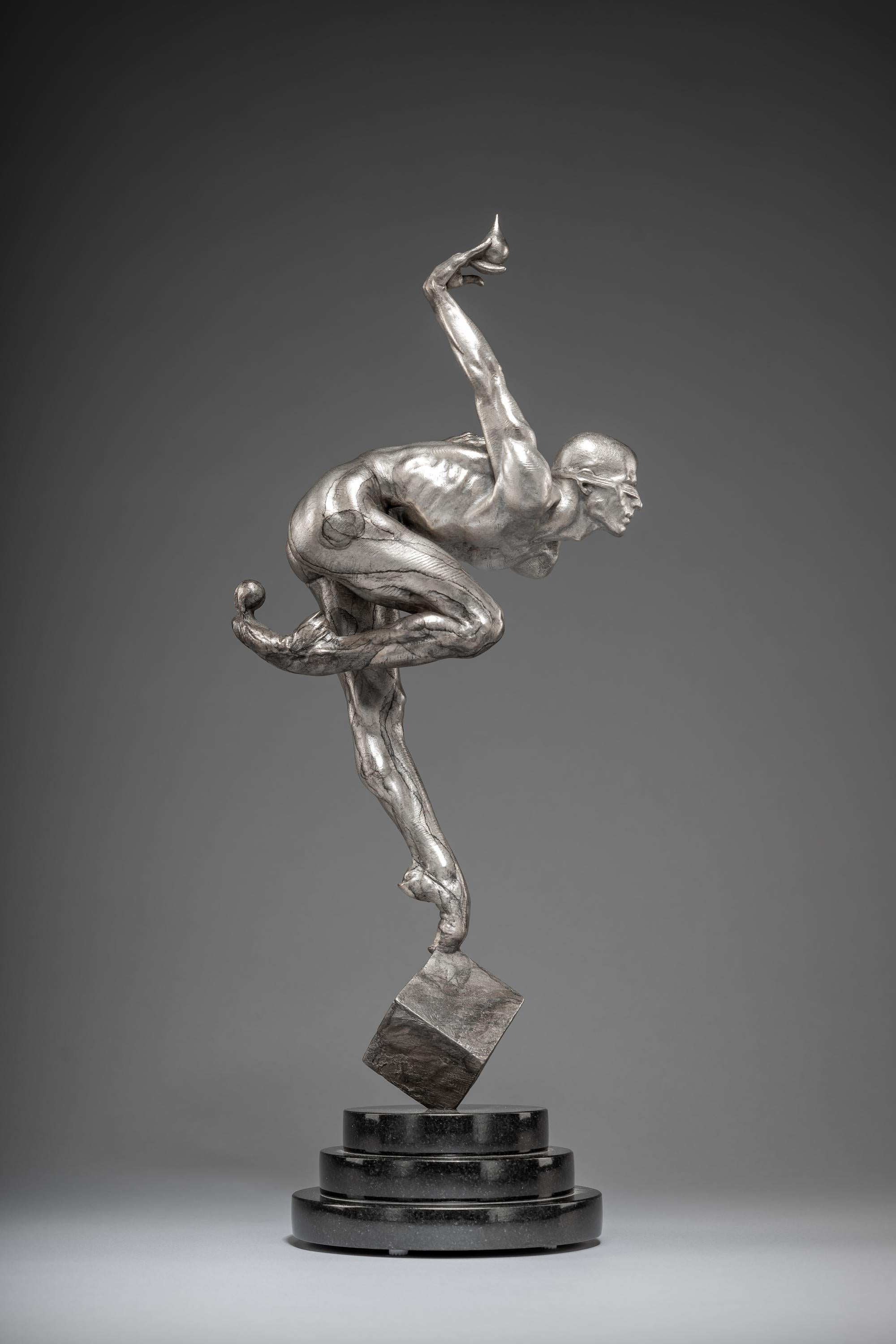 Blind Faith Atelier, Platinum, One Drop Special Edition - Contemporary Sculpture by Richard MacDonald