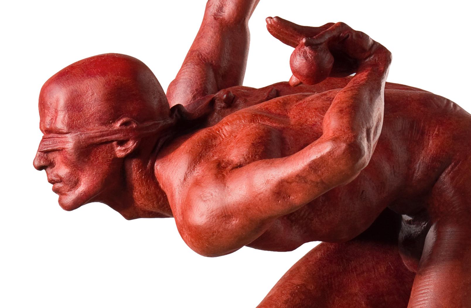 Blind Faith, Atelier, Red - Contemporary Sculpture by Richard MacDonald