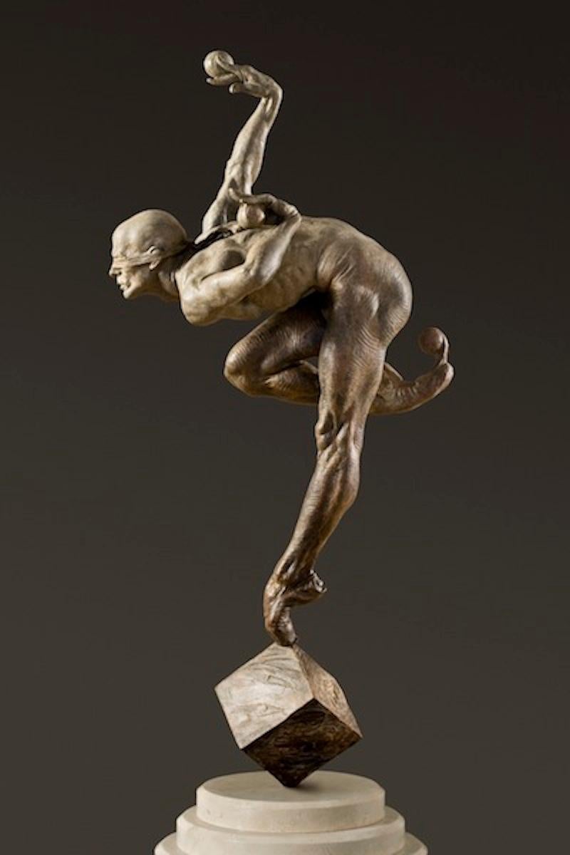 Richard MacDonald Figurative Sculpture - Blind Faith, Third Life