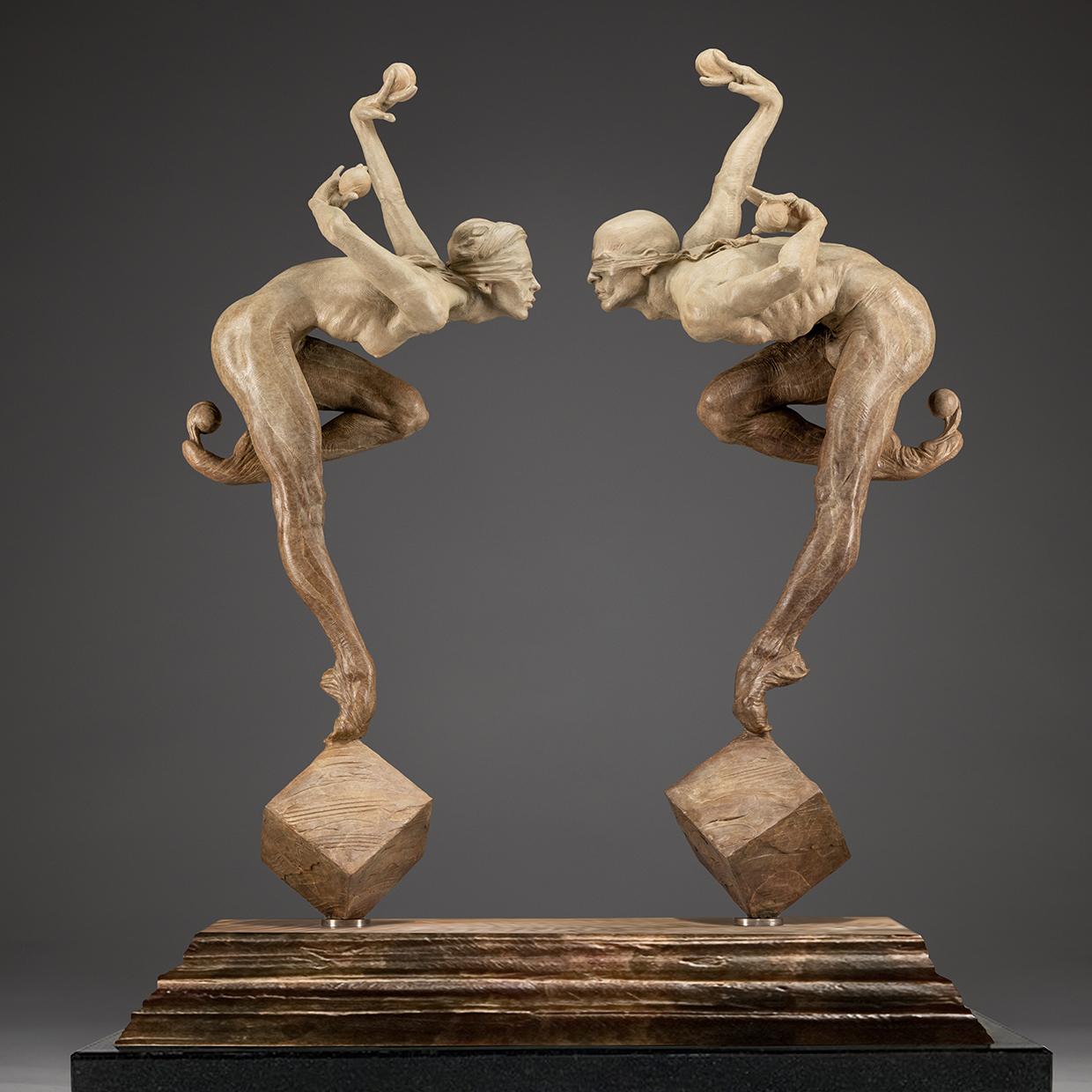Richard MacDonald Figurative Sculpture - Blind Trust, Atelier
