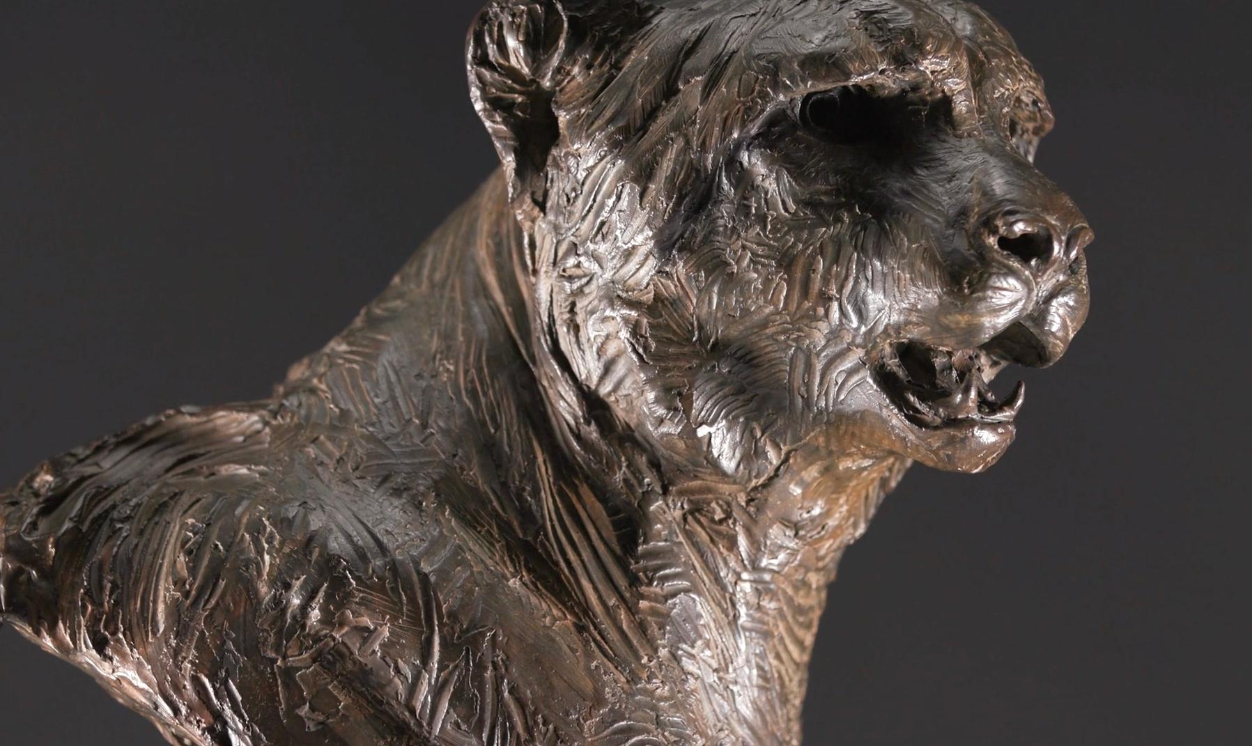 Cheetah Bust, Life Size For Sale 5