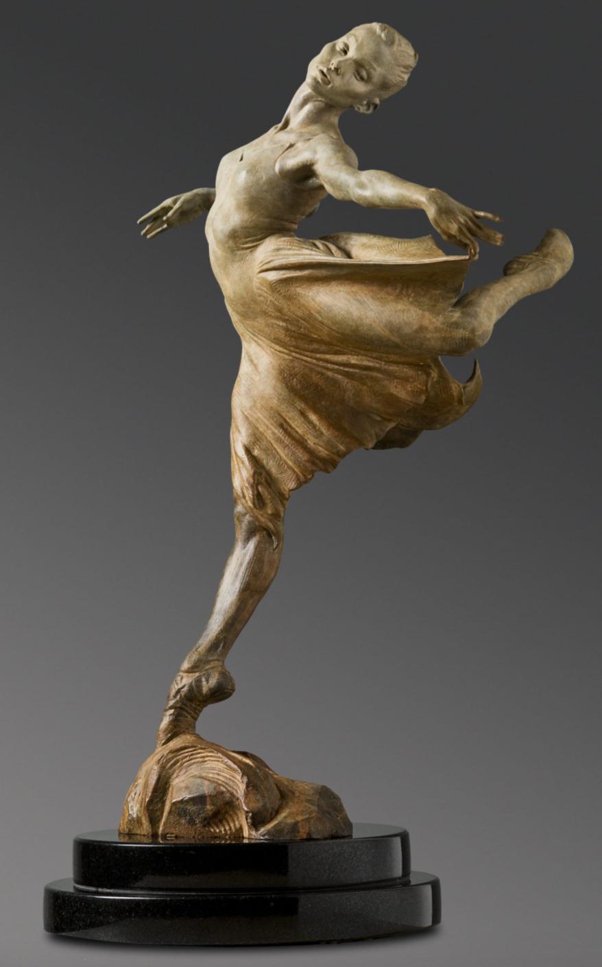 Richard MacDonald Figurative Sculpture – Tänzer des Traums, Atelier