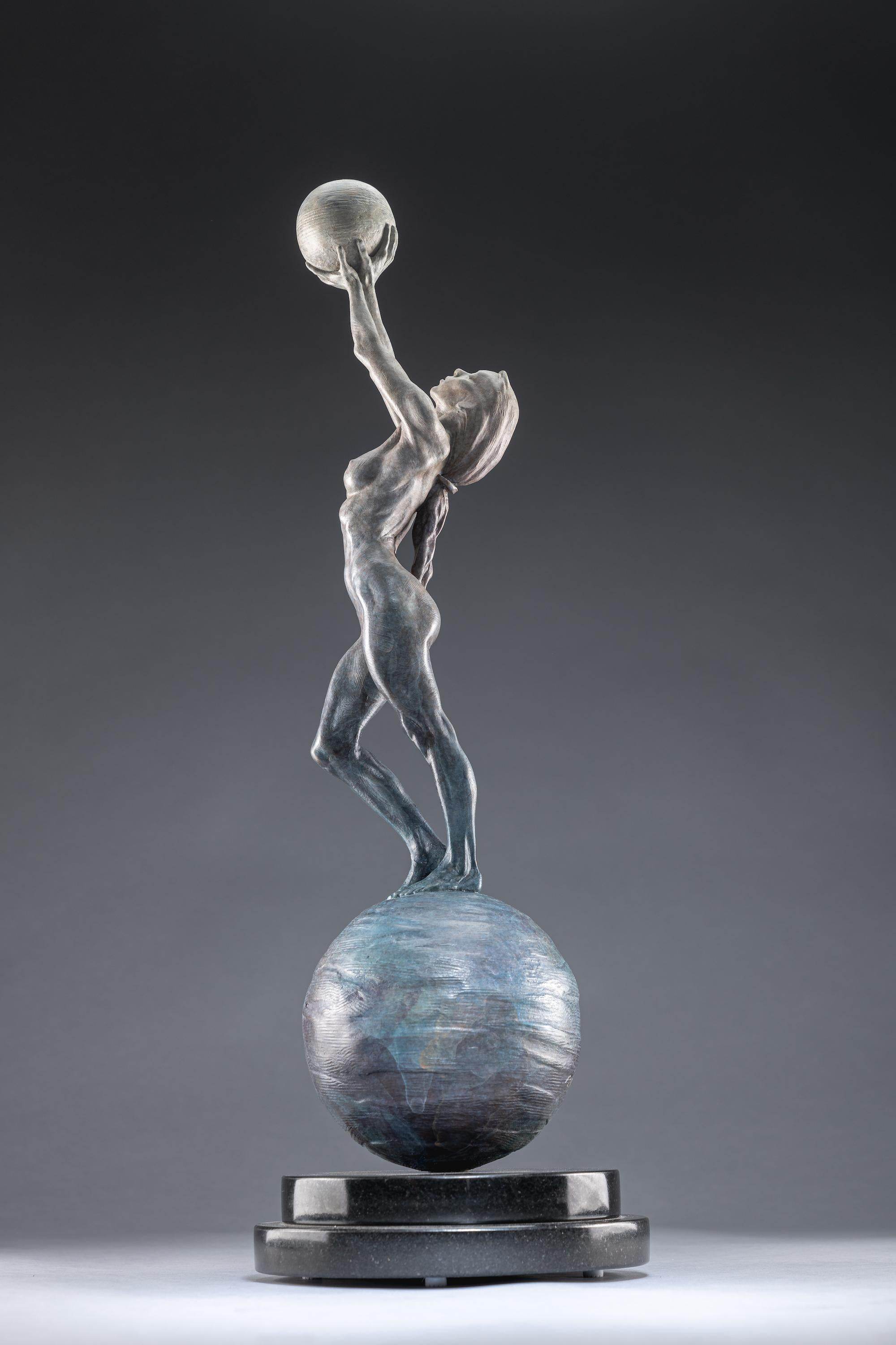 Diana Earth & Moon, Atelier - Sculpture by Richard MacDonald
