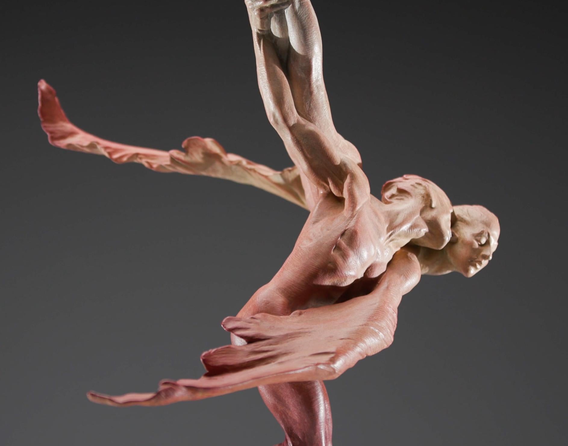 Doves, Atelier, Red - Sculpture by Richard MacDonald