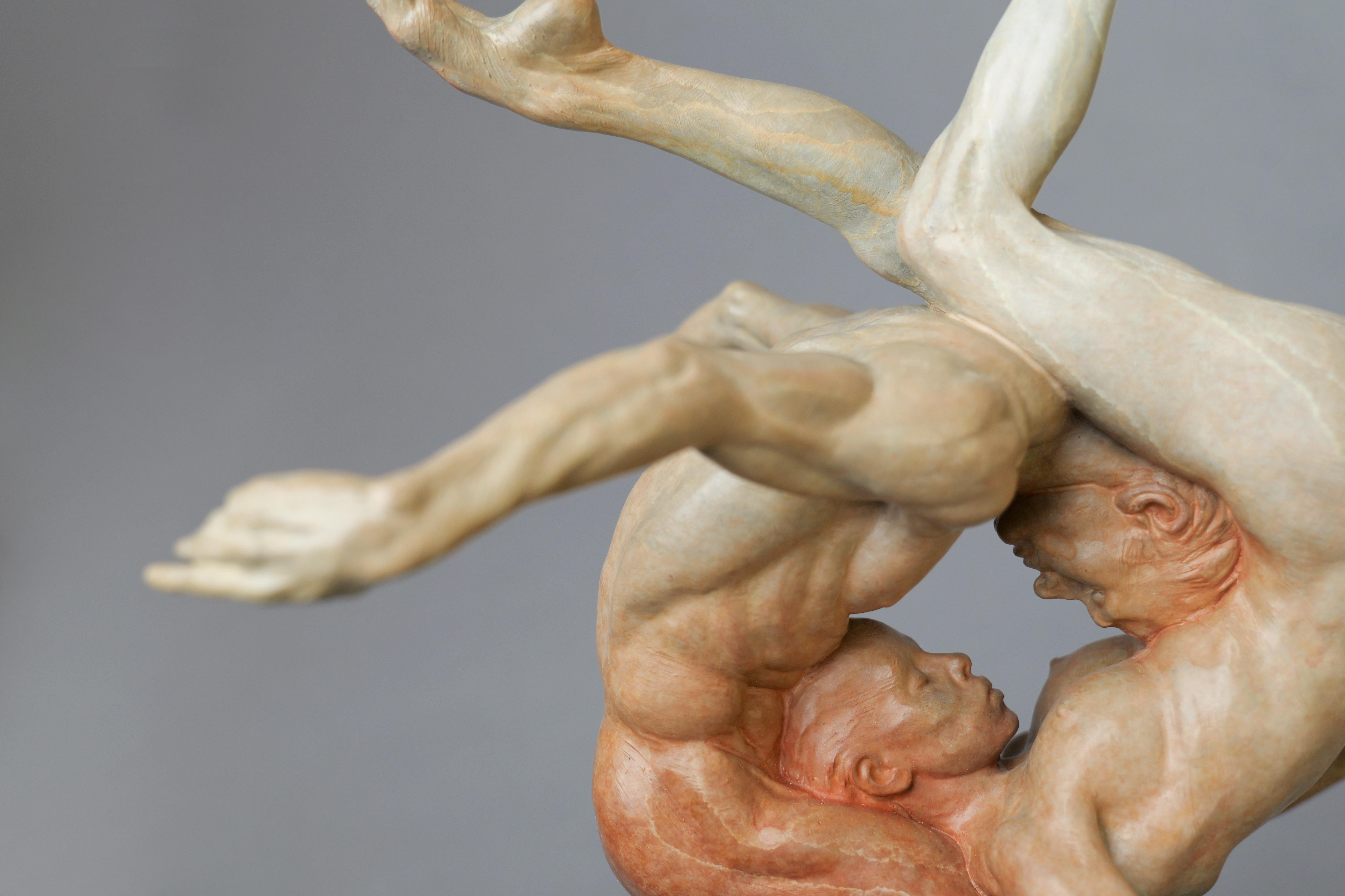 Duality, Atelier - Gold Figurative Sculpture by Richard MacDonald