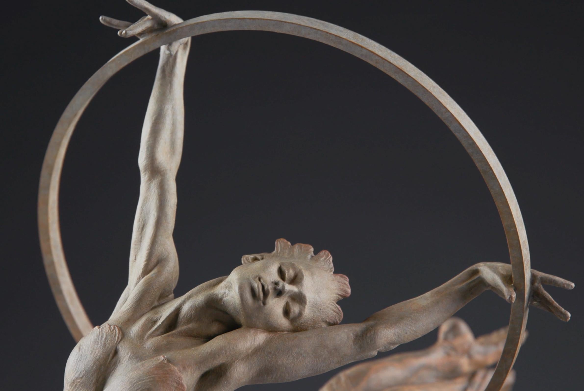 Elena, Atelier - Gold Figurative Sculpture by Richard MacDonald